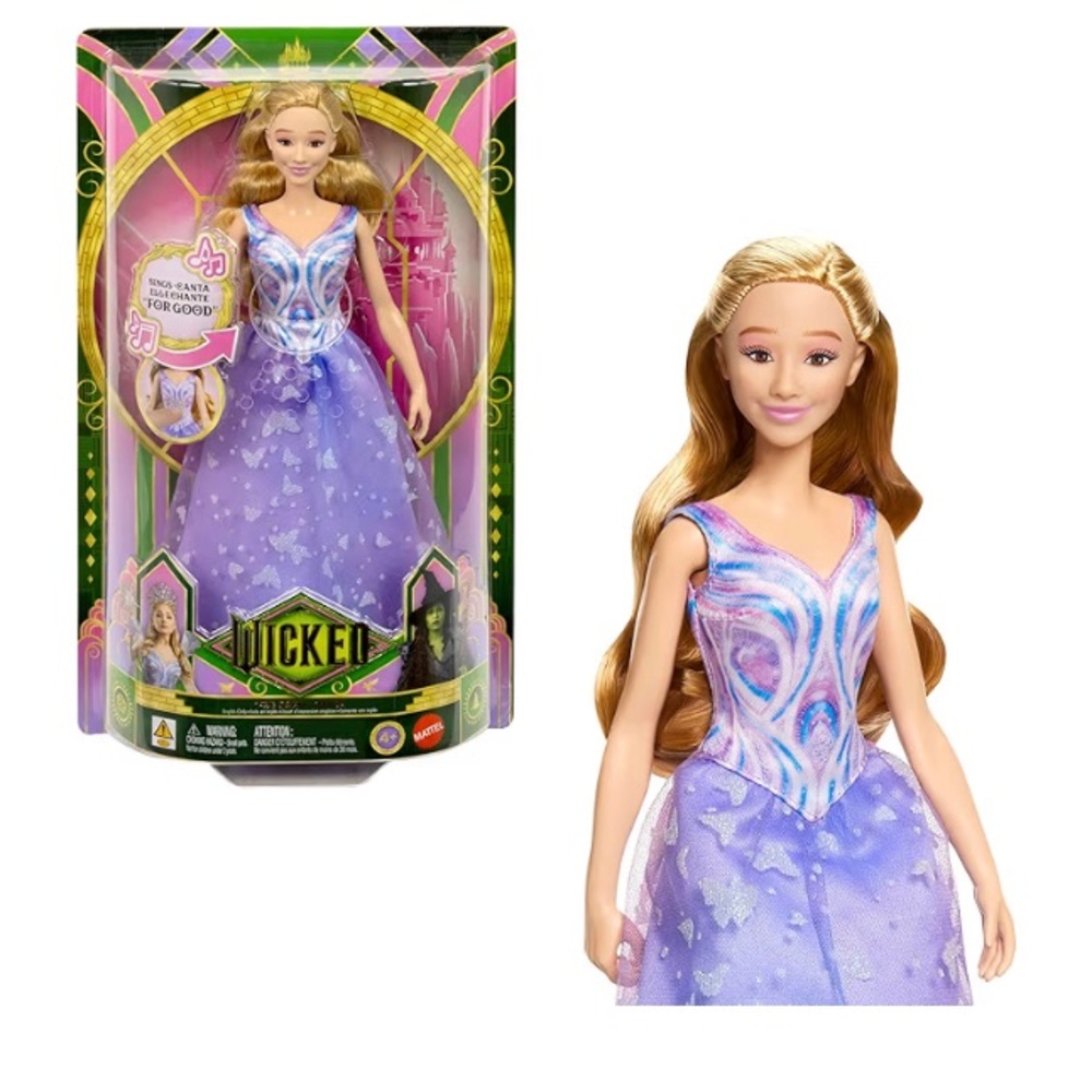 Mattel Wicked: Good Singing Glinda Fashion Doll, by The Movie, Sings “for Good”